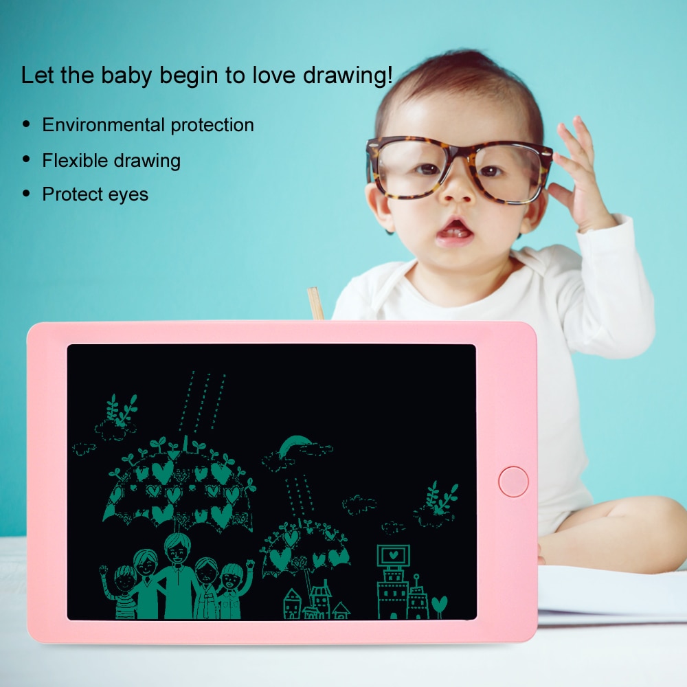 CHIPAL 10'' LCD Digital Writing Tablet Handwriting Drawing Message Pad Graphics e-write Board for Kids Children notepad