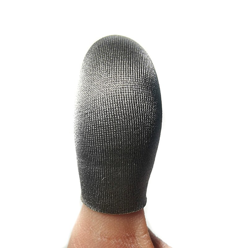 6/8/10 stk berøringsskærm sølvfiber finger ærme svedebestandig ultratynd åndbar fingerhætte  nc99