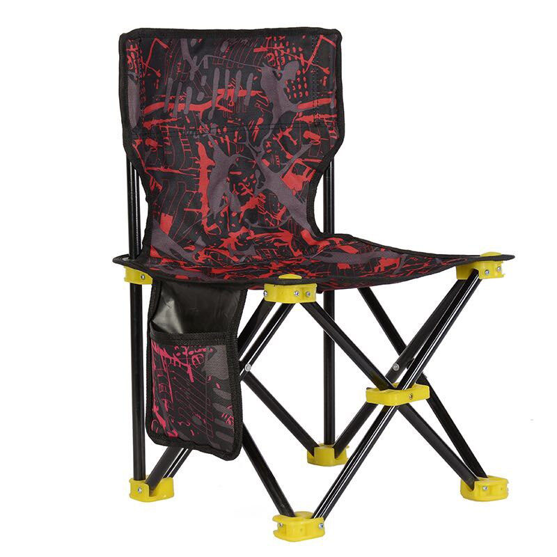 Outdoor Chair Portable Camping Quad Chair: Red