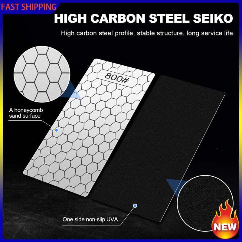 Trend-5 Pieces Diamond Sharpening Stone Set,Diamond Lapping Plate Coarse/Medium/Fine Grit Sharpener,400/600/800/1000/1200 Gr