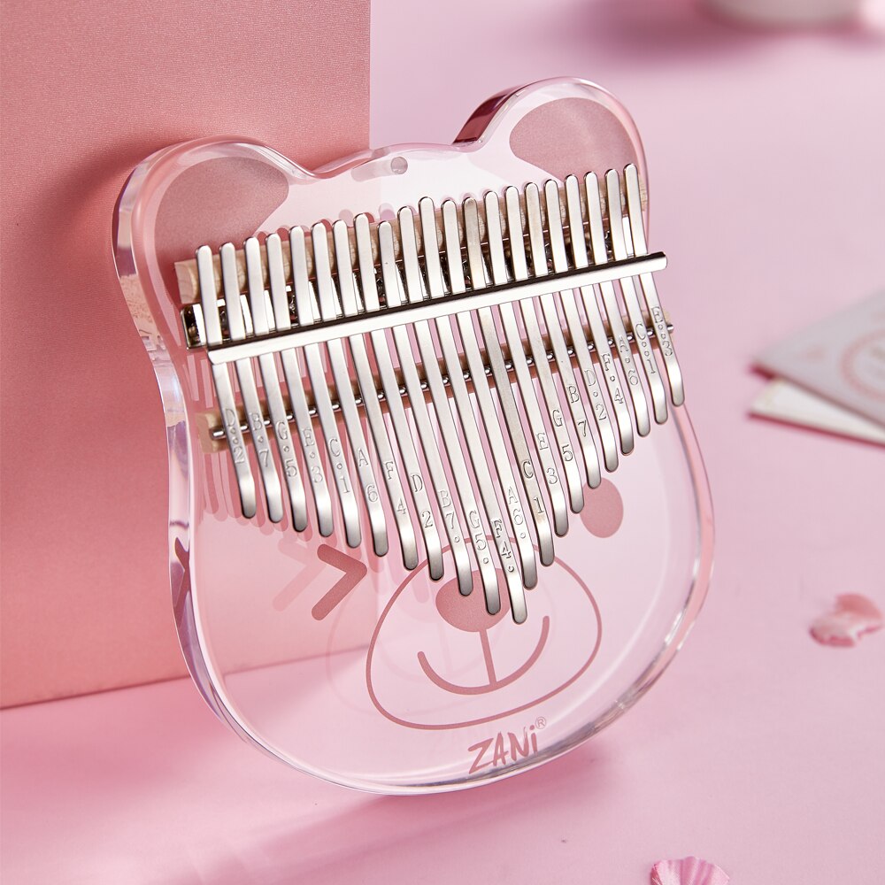 Cega-piano de pulgar kalimba, 17 teclas, acrílico, mbira, teclado, musicales, 30 teclas, instrumentos musicales, máquina de calimba, Crista: 17k  transparentbeer