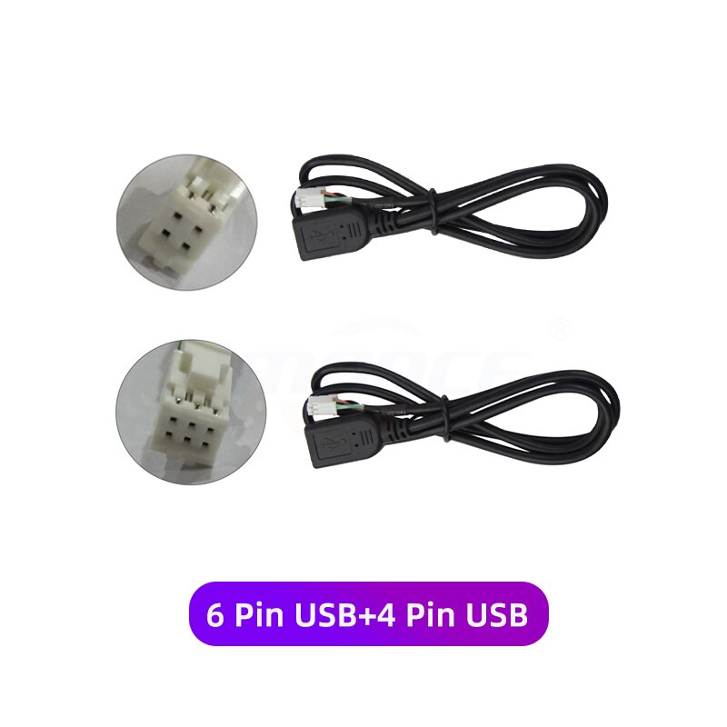 Reakosound Android 2 Din Connector Plug Kabel Autoradio Adapter Multimedia Universele Voor Accessoires Draad Vw Nissian Toyota: USB