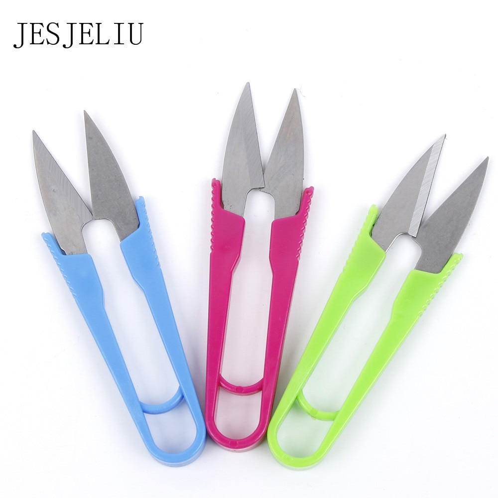 1PC Sewing Nippers Snips Beading Thread Snippers Trimming Scissors Tools U Shape Clippers School Office Cutting Supplies