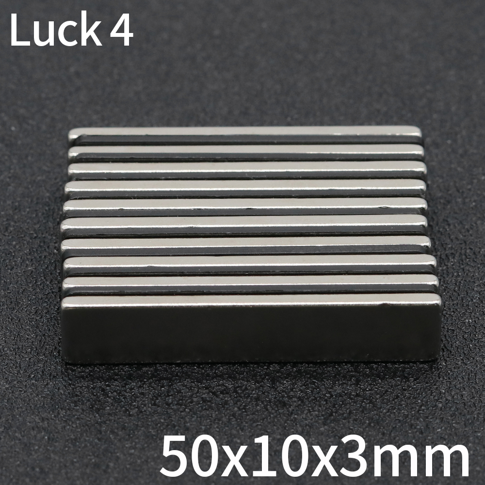 1/2/5/10/20 stuks blokmagneet 50x10x3 neodymiummagneet N35 50 mm x 10 mm x 3 mm permanente NdFeB supersterke krachtige magneten