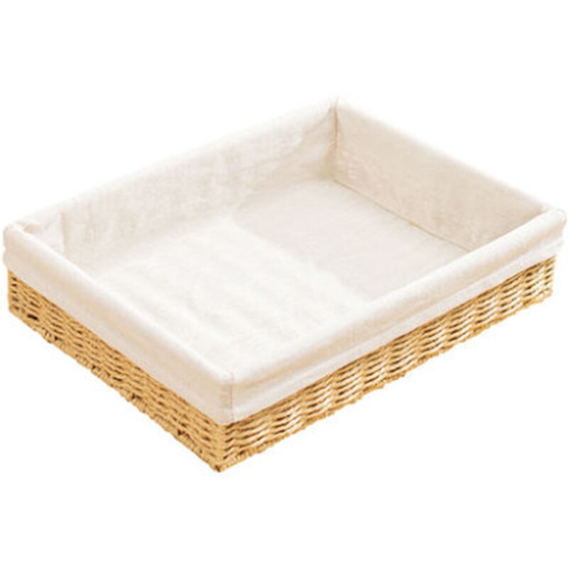 Bandeja de mimbre tejida a mano para almacenamiento de escritorio, cesta de mimbre para exhibición de comida, pan, fruta, aperitivos, mesa, tela, decoración artesanal