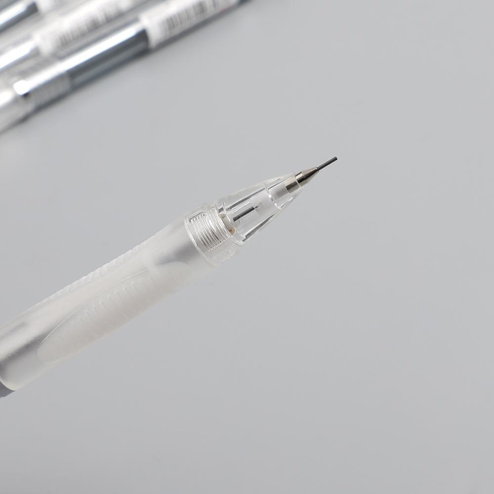 Simple Transparent Mechanical Pencil 0.5mm Random Color Drawing Mechanical Pencil Office Supplies