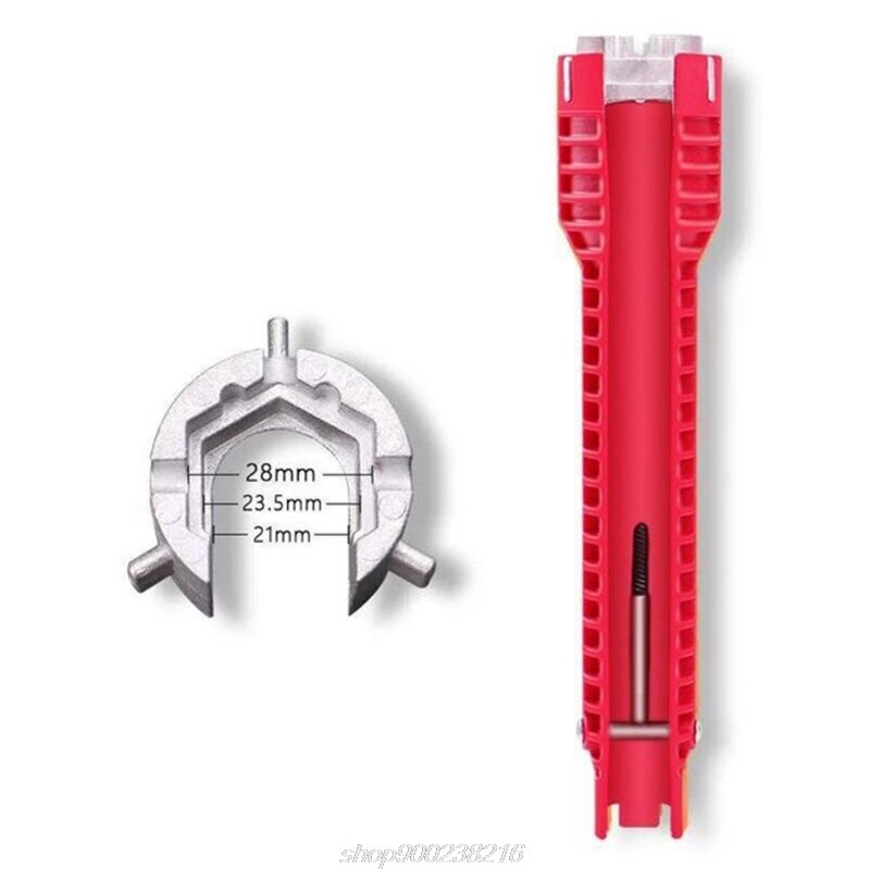 Multifunction Faucet Wrench Sink Installer Tools Water Pipe Spanner Tackle Tool for Toilet Bathroom A20 21: 4