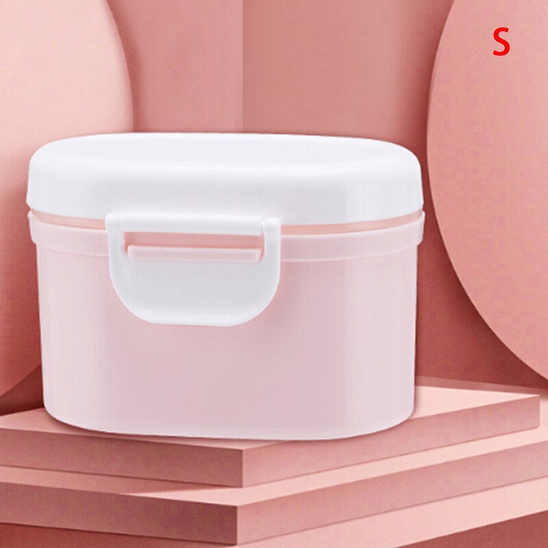 Babyvoeding, melkopslag, draagbare melkpoeder, flesvoeding dispenser, voedselcontainer, opbergdoos voor kinderen, voedseldoos van pp: Roze s