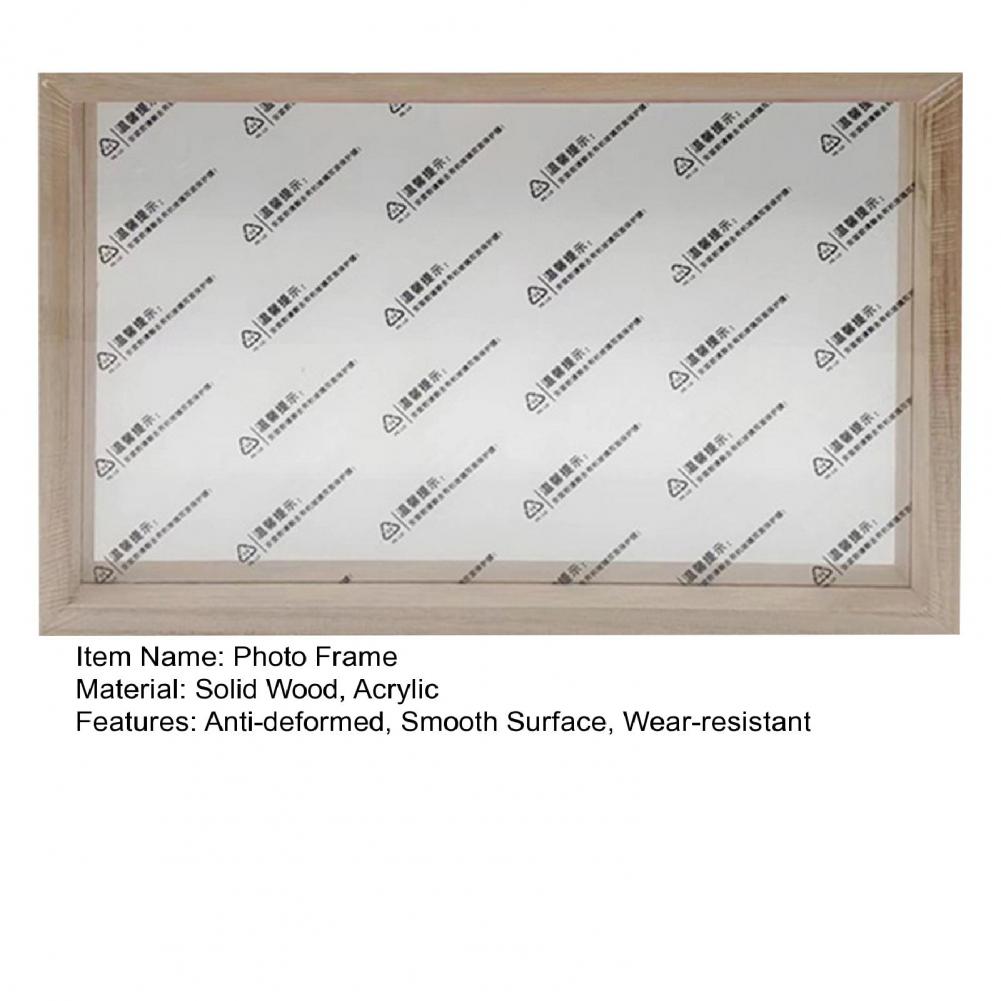 20/30cm madeira acrílico moldura de foto sem rebarbas artesanato diy crianças pintura quadro de exibição de papel fazendo molde quadro decoração de casa