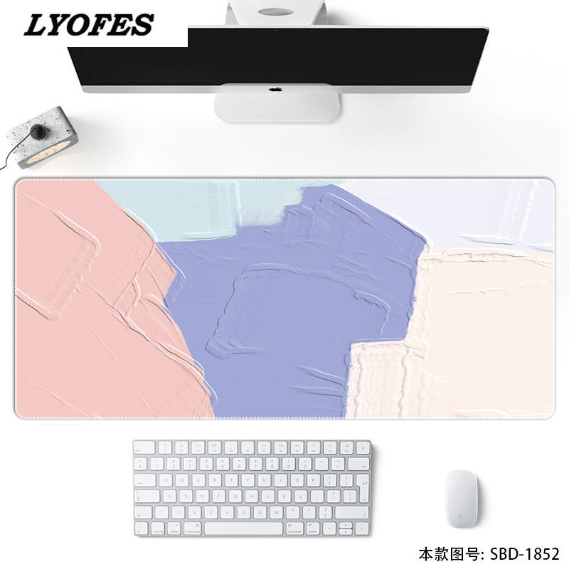 Kawaii Desk Pad Writing Desk Mats Gaming Mouse Pad Large XL 80*30cm Laptop Mouse Mat for Office Home Computer Keyboard: 800x300x3mm 04