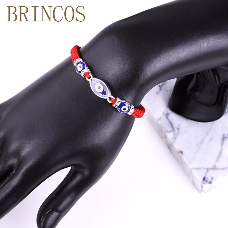 Bracelets bohémiens pour femmes, nœud coulissant fait à la main avec corde tressée rouge, perles, breloques en cristal, cœur, accessoires de , amis