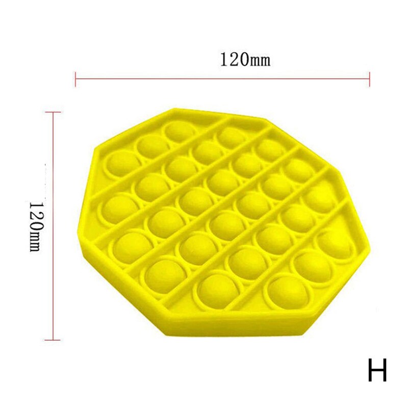 Push seine Silikon Sensorischen Zappeln Spielzeug Pop Blase Stress Relief Schiff Es Schnelle: Rosa