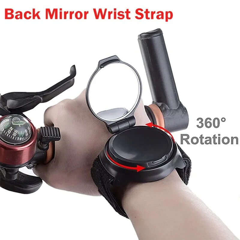 Espejo retrovisor de bicicleta, pulsera, espejo retrovisor, brazo, espejo trasero, correa de muñeca, Reflector trasero de motocicleta, equipo de equitación