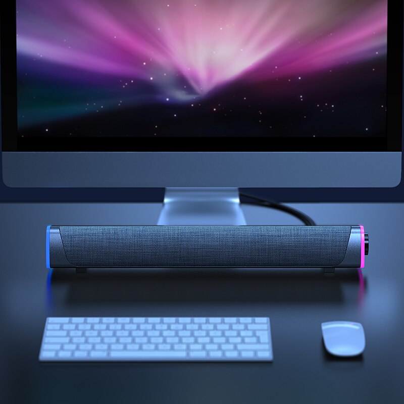Bluetooth 5.0 Speaker Usb Bedrade Computer Geluid Bar Stereo Subwoofer Soundbar 3D Thuis Surround Luidsprekers Voor Pc Theater Aux 3.5mm