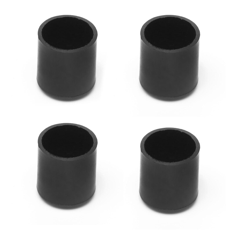 4 tapones protectores de goma para muebles, casquillo de silla antiarañazos: 16x20mm