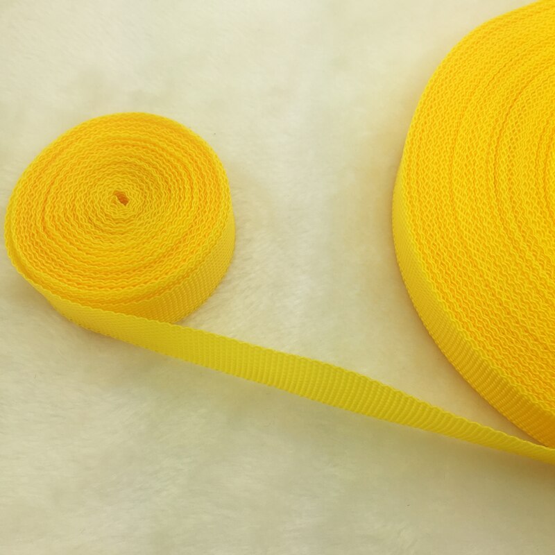 10 Yards/Roll 3/4 &quot;20mm Brede Band Nylon knapzak Strapping Zakken Ambachten: Yellow