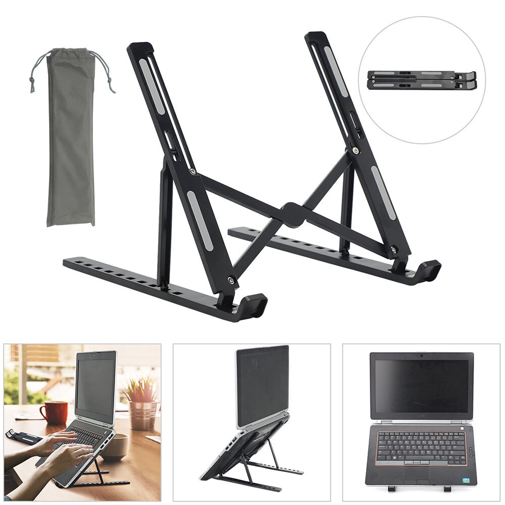 Portable Laptop Stand Foldable Notebook Support Laptop Base Computer Desk Holder Adjustable Bracket Home and Office Oragnizer
