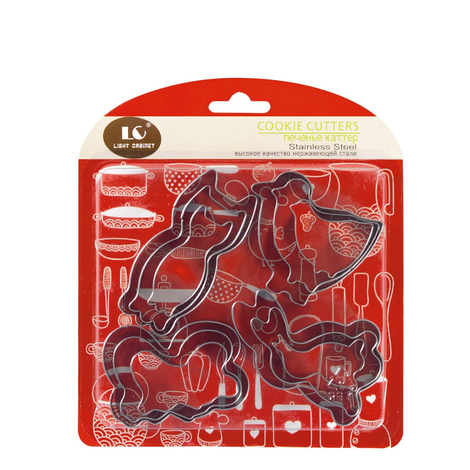 25 # Rvs 12 Delige Set Drie-Dimensionale Cookie Mold Cake Bakken Tools Diy Cookie Cutter Rvs cookie Gereedschap: C