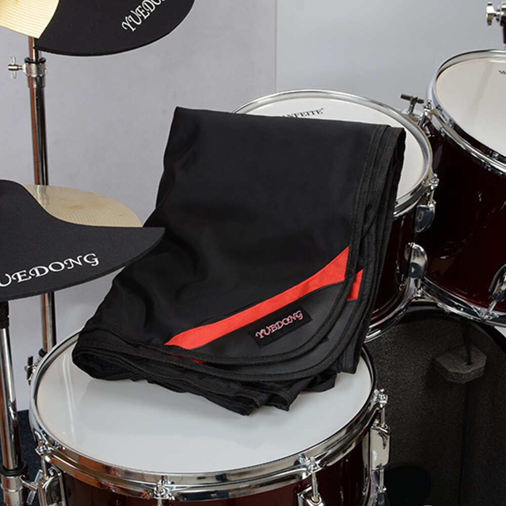 MoonEmbassy 80 x 108 Inch Drum Set Dust Cover Water-Resistant Nylon Cover With Sewn-in Weighted Corners