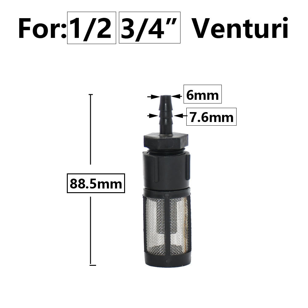 Venturi-Düngersystem 1/2 3/4 1 1,5 Zoll Bewässerung Venturi Automatischer Dünger Injektor Dünger Spritzenventilfilter: Navy Blau