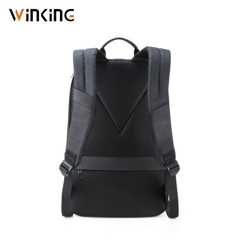 Blinkende vandtæt mænds rygsæk 180 graders åben usb opladning laptop rygsæk 15.6 tommer afslappet skoletasker til teenage drenge