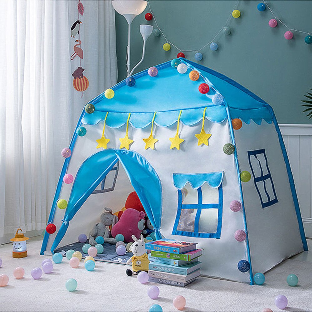 1pc Durable Practical Reusable Lightweight Breathable Kids Tent Toys Room Playhouse Boys Girls Kids