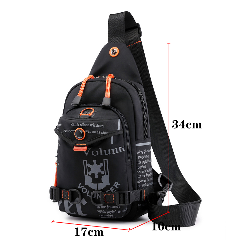 Nylon Men Chest Bag Rucksack Casual Travel Motorcycle Riding Knapsack Cross Body Bags Male Brand Shoulder Bags