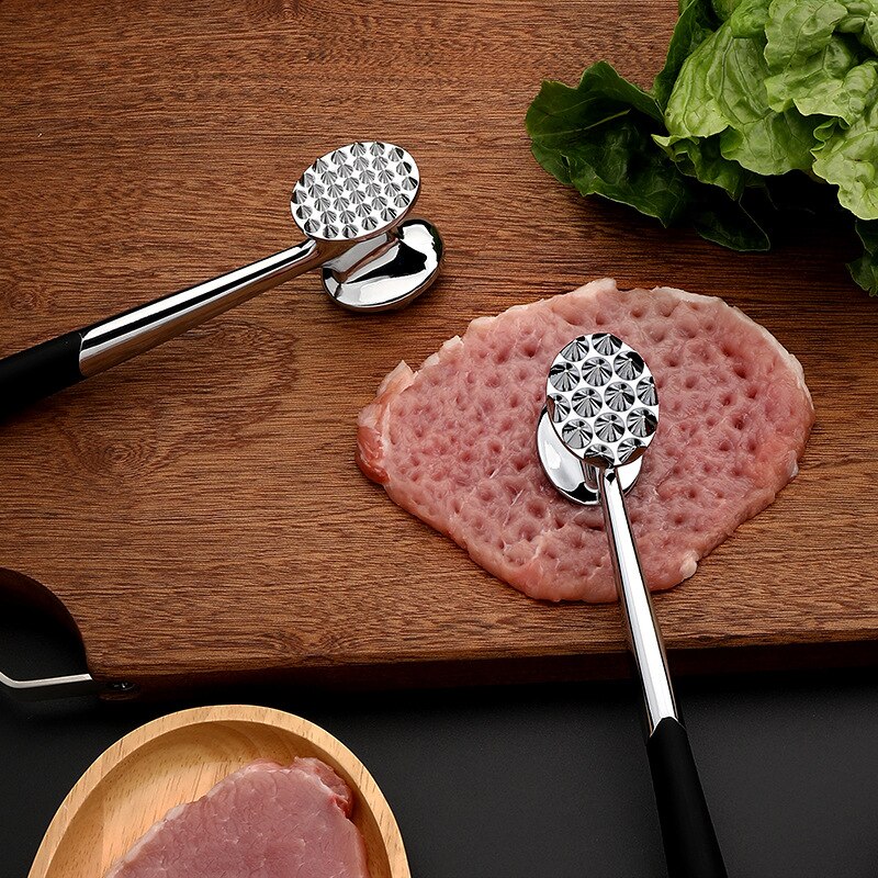 Double-sided Stainless Steel Meat Beef Hammer Knocking Meat Hammer Tender Meat Hammer Meat Hammer Steak Chicken Steak Loose
