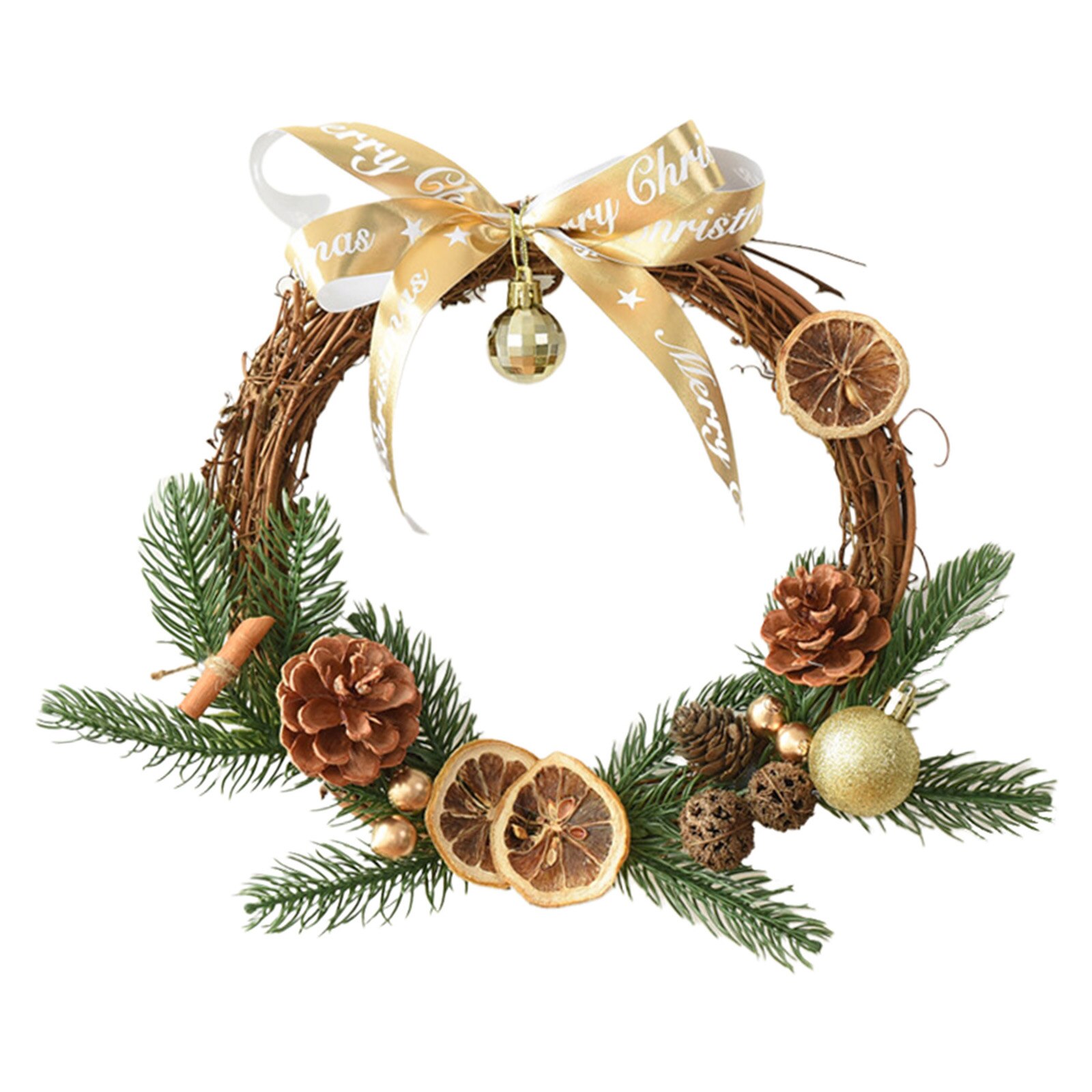 Kerst Krans Lint Grenen Takje Voordeur Raam Muur Opknoping Ornament
