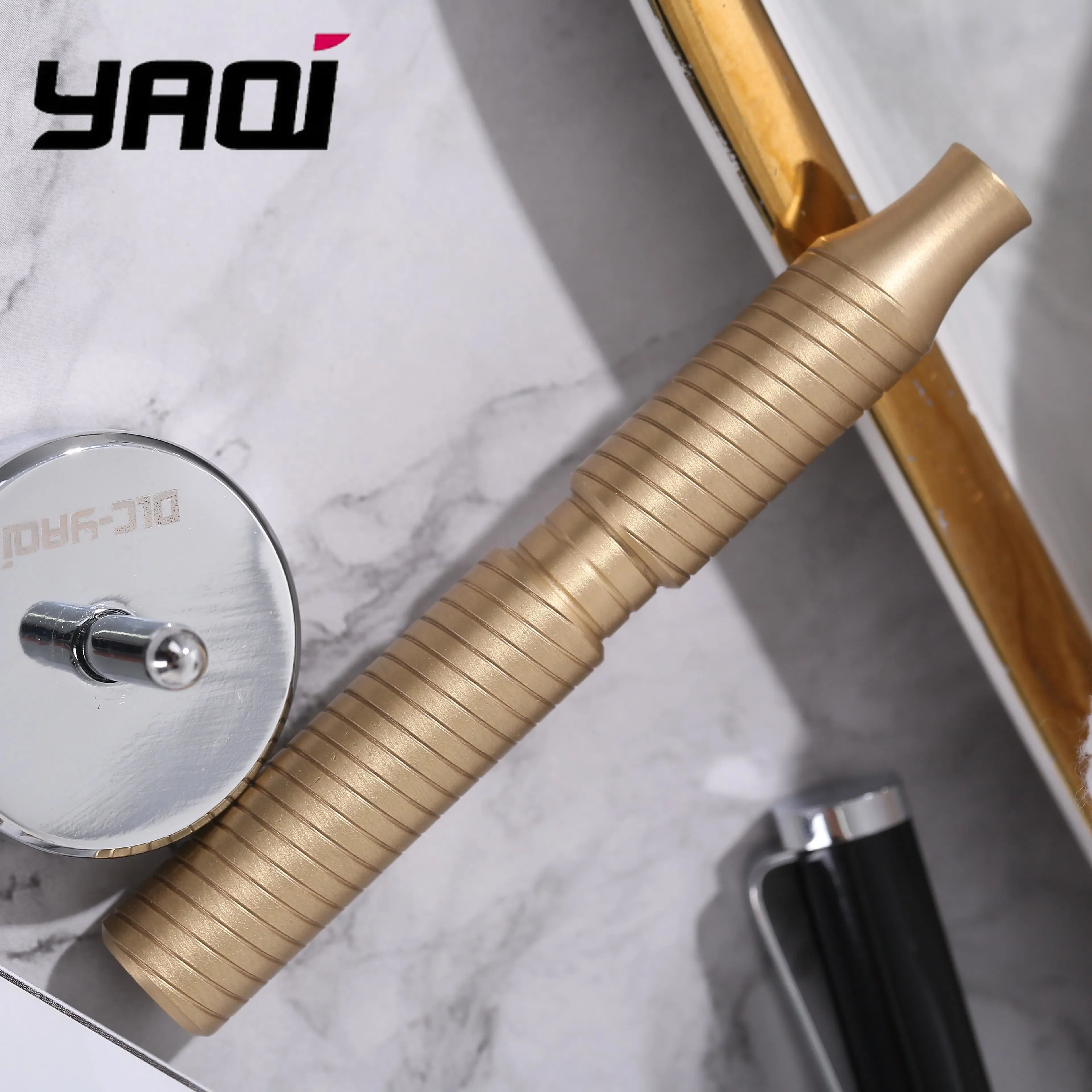 YAQI 88 mm massief messing materiaal veiligheidsscheermeshandvat voor scheerproducten voor mannen