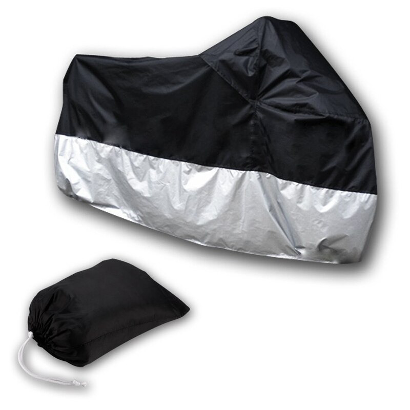 Polyester Protector Case Cover Voor Moto Xxxl Zwart En Zilver