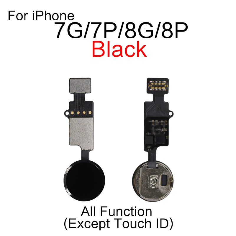 1 sztuk dla iPhone 5S 5SE 6 6S 7 8 Plus strona główna przycisk Flex Cable naprawa części: 7G YF Black