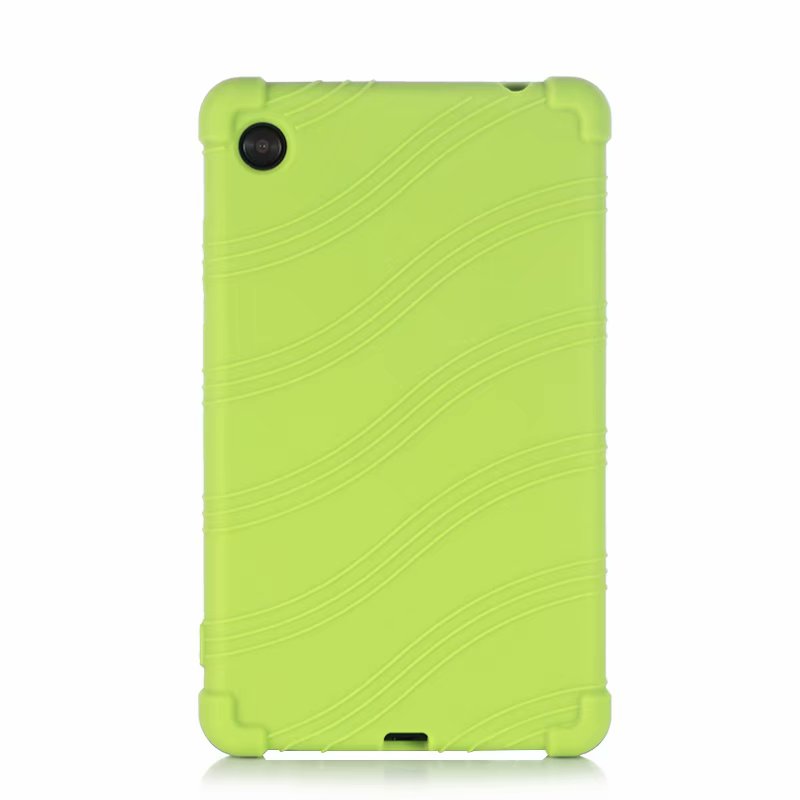Voor Lenovo Tab M7 Silicon Case TB-7305F 7305i 7305N 7305X Valweerstand Soft Silicone Cover: green