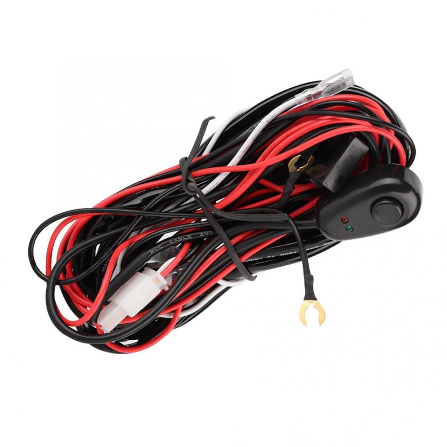 2 Meters 70W 12V Car Wiring Harness for LED Work Light Bar Control LED Light Wire Harness Car Styling Parts