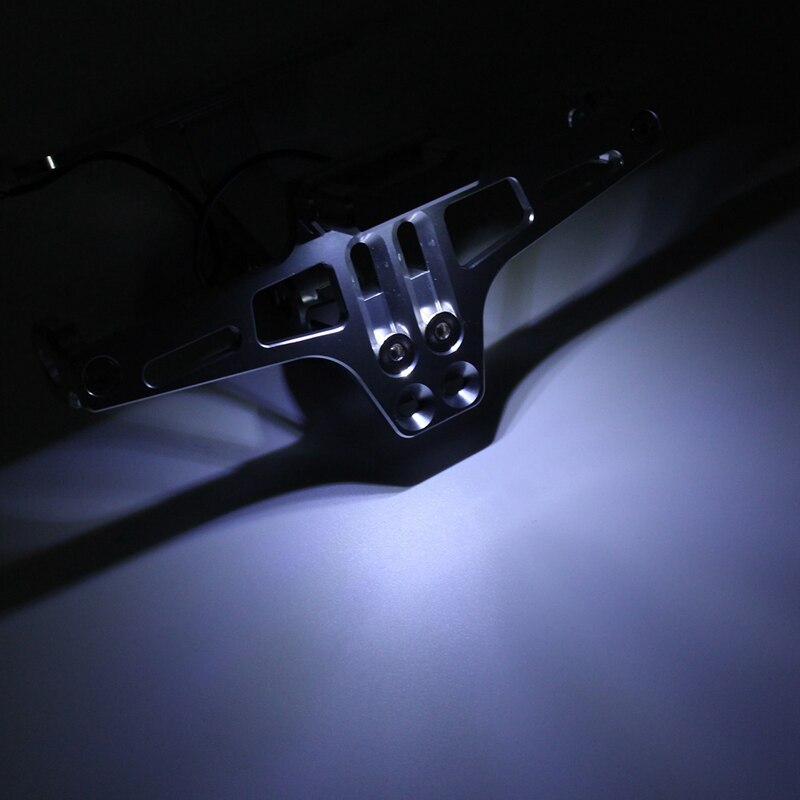 Support de support de plaque d'immatriculation de moto de cadre de commande numérique par ordinateur avec la lumière de Led réglable pour Yamaha Bws R25 R3 Mt03 Msx