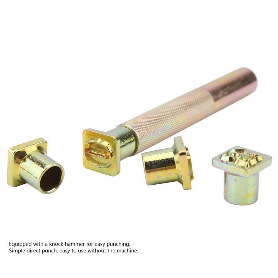 Stempling 13mm metal stempel stanse sæt nummer 0 ~ 8 matrice værktøj pressesæt stempling folie