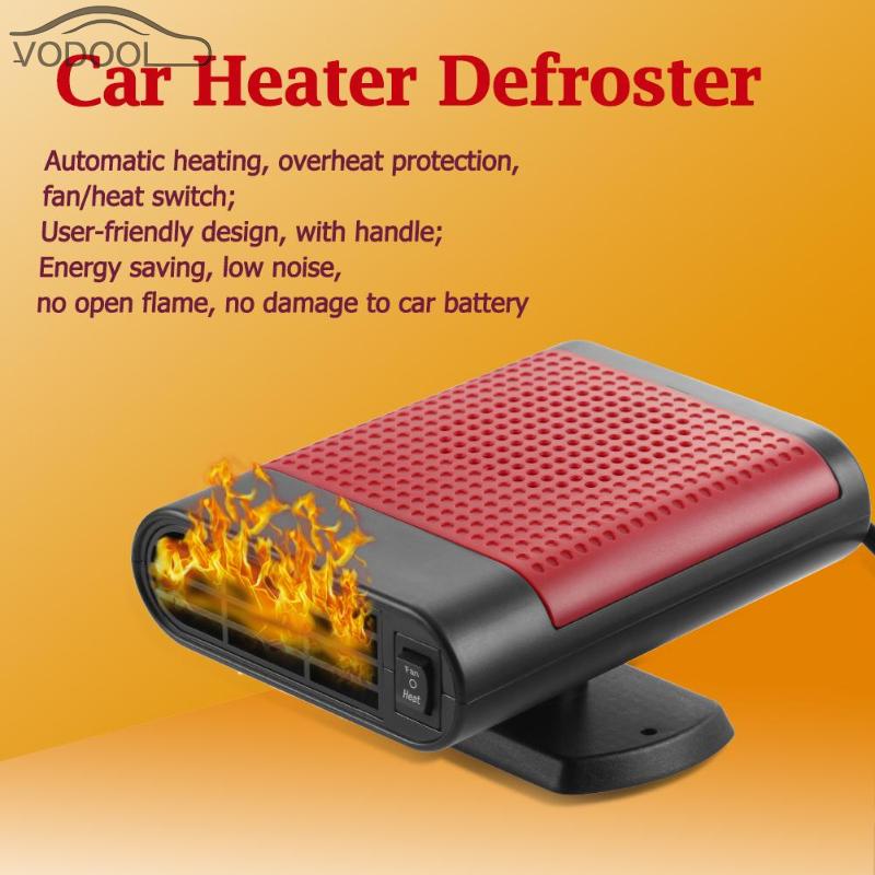 DC12V Car Electric Fan Heater Winter Car Interior Heating Auto Car Windshield Defroster Demister Wind Dryer Air Purifier