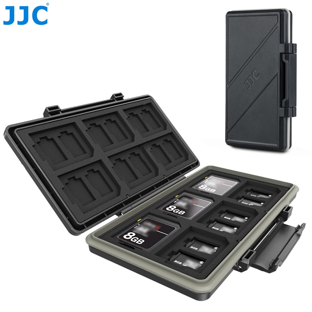 JJC – porte-cartes à 36 fentes, étanche, doublure souple, pour 24 TF Micro SD SDXC SDHC et 12 cartes SD, boîte de rangement