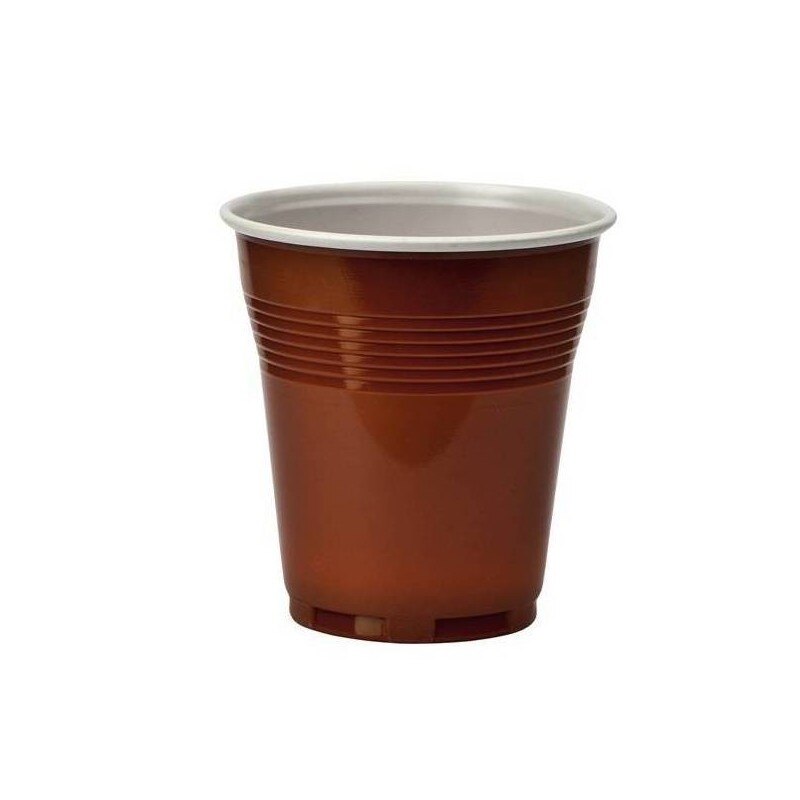 Vaso de plástico Bicolor 100 unidades de 166cc Aristea
