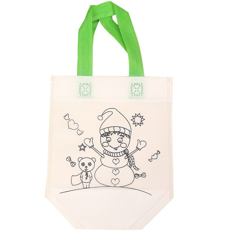 Baby Drawing toys Educational Toy for Children DIY Environmental Protection Graffiti Bag Kindergarten Hand Painting Materials: 5