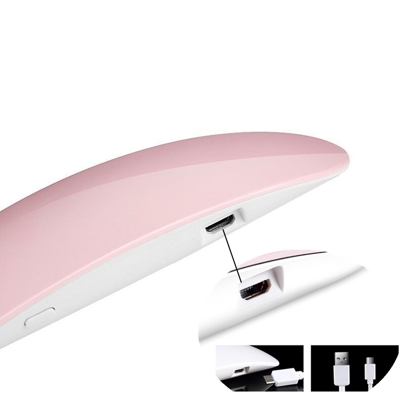 1 unidad de secador de uñas de 12W, lámpara de LED UV, micro-usb, barniz de Gel, máquina de curado para uso doméstico, herramientas de arte de uñas para lámparas, rápida