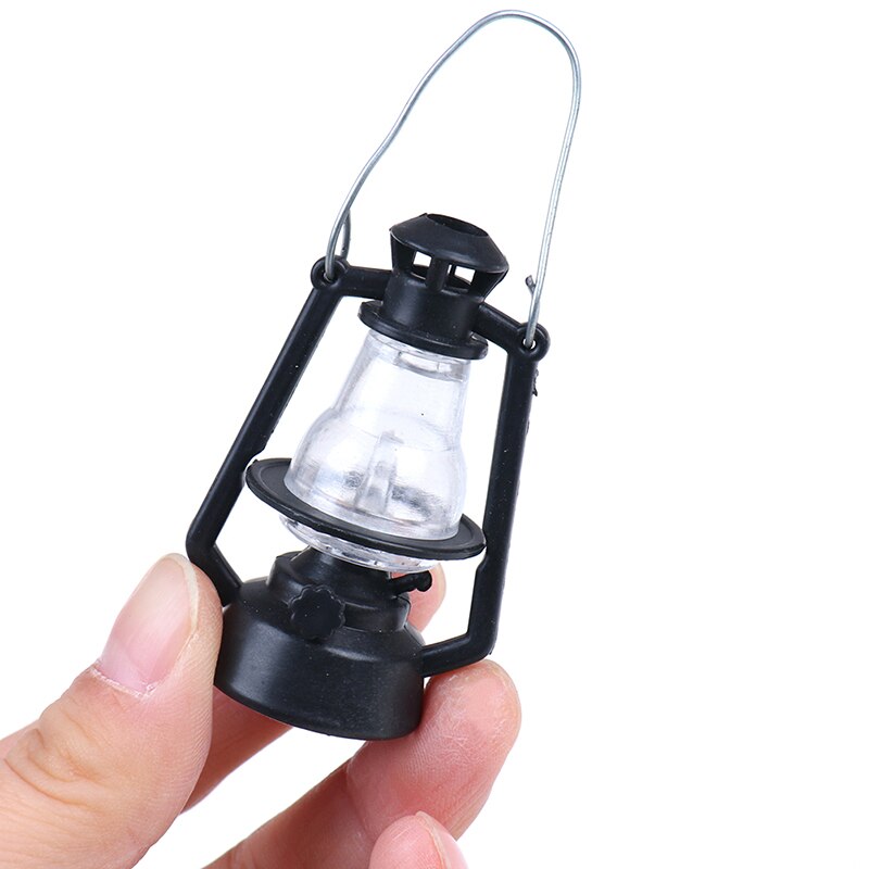 1:12 puppenhaus freundlicher Baby Spielzeug Mini Möbel Miniatur retro schwarz Kerosin lampe