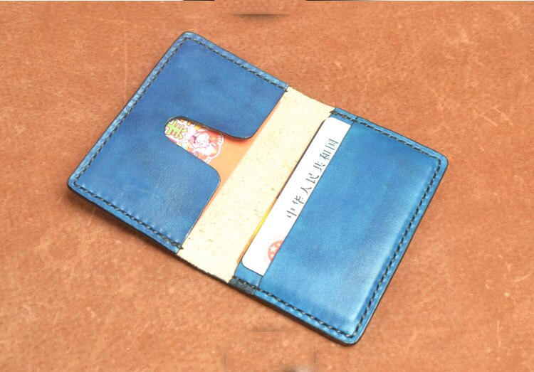 1set leather craft card holder wallet bag sewing pattern PVC template