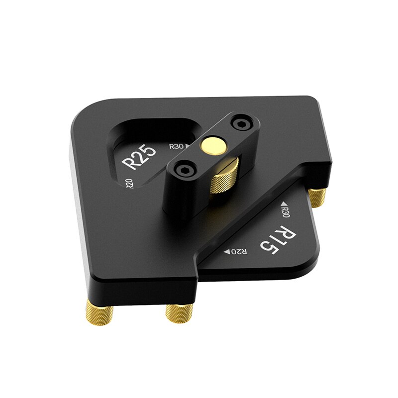 Woodworking 8 in 1 Corner Radius Template Jig Aluminum Alloy Radius Quick Jig Arc / T Angle Positioning Milling Templates