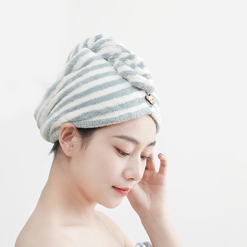 Bamboe Haar Handdoek Wrap 2 Pack, Microvezel Haar Drogen Douche Tulband Met Knopen Super Absorberende Sneldrogende Haar Handdoeken Voor Krullend Lang Dik Haar Rapi