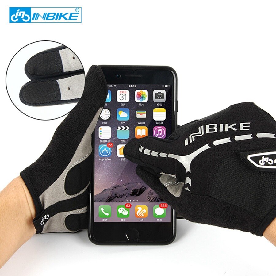 INBIKE-guantes para ciclismo de dedos completos, para deportes al aire libre, para ciclismo de montaña o de carretera, para hombre y mujer, 206