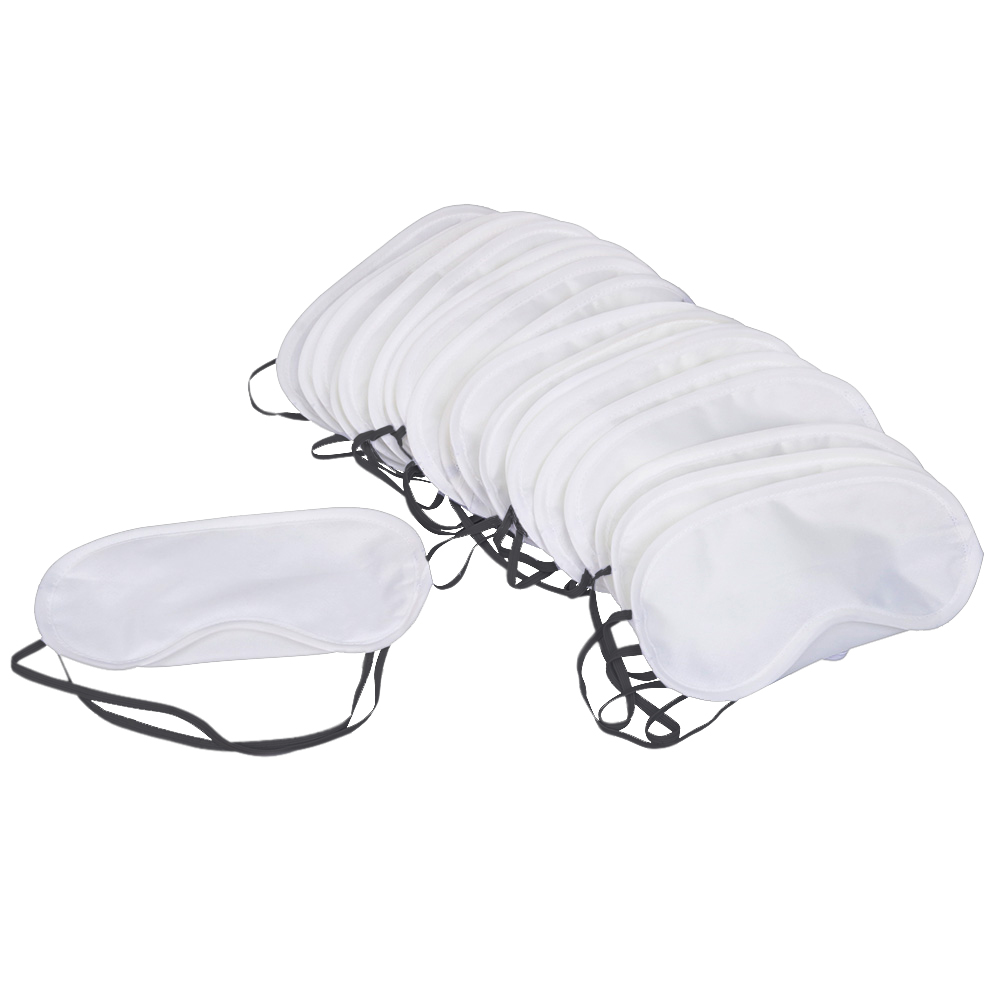 10 teile/los Reise Schlaf Maske schnelle Schlafen Augen Maske Eyeshade Abdeckung Schatten Patch Frauen Männer Weiche Tragbare Augenbinde Reise: Weiß 10Stck