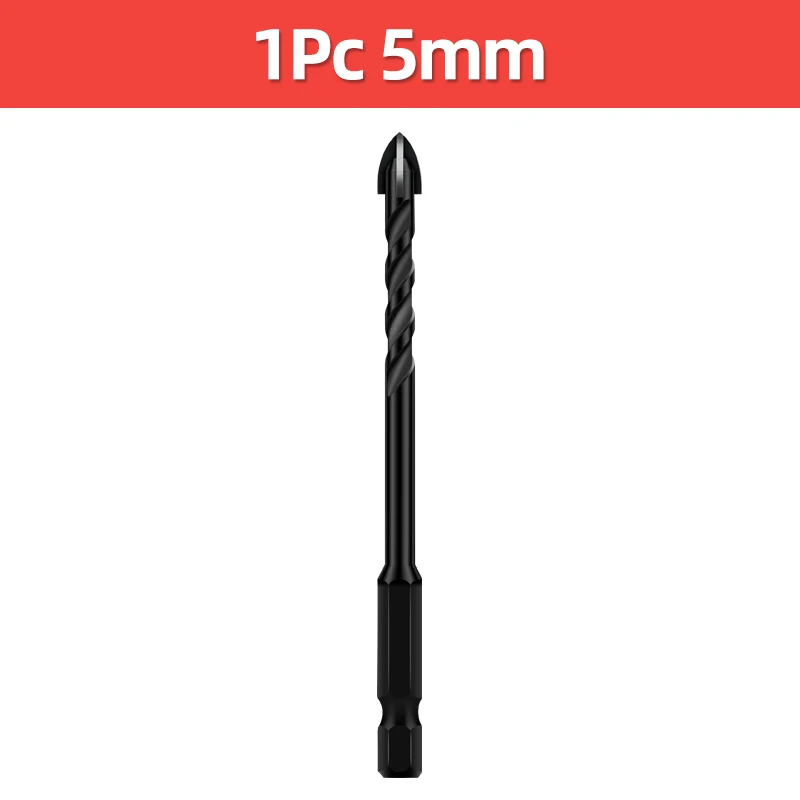 Brocas hexagonales cruzadas para azulejos, abridor de agujeros para azulejos de cerámica y hormigón, herramientas de aleación dura de carburo Tunsten, 3mm, 4mm, 5mm, 6mm, 8mm, 10mm, 12mm: Gris oscuro