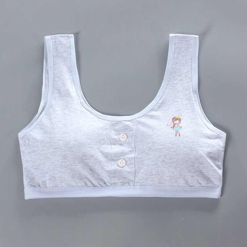 Bras for Teen Girls Training Bras 9 14 Years Kids Soft Underwear Girls Breathable Children Cotton Sports Bras: 4
