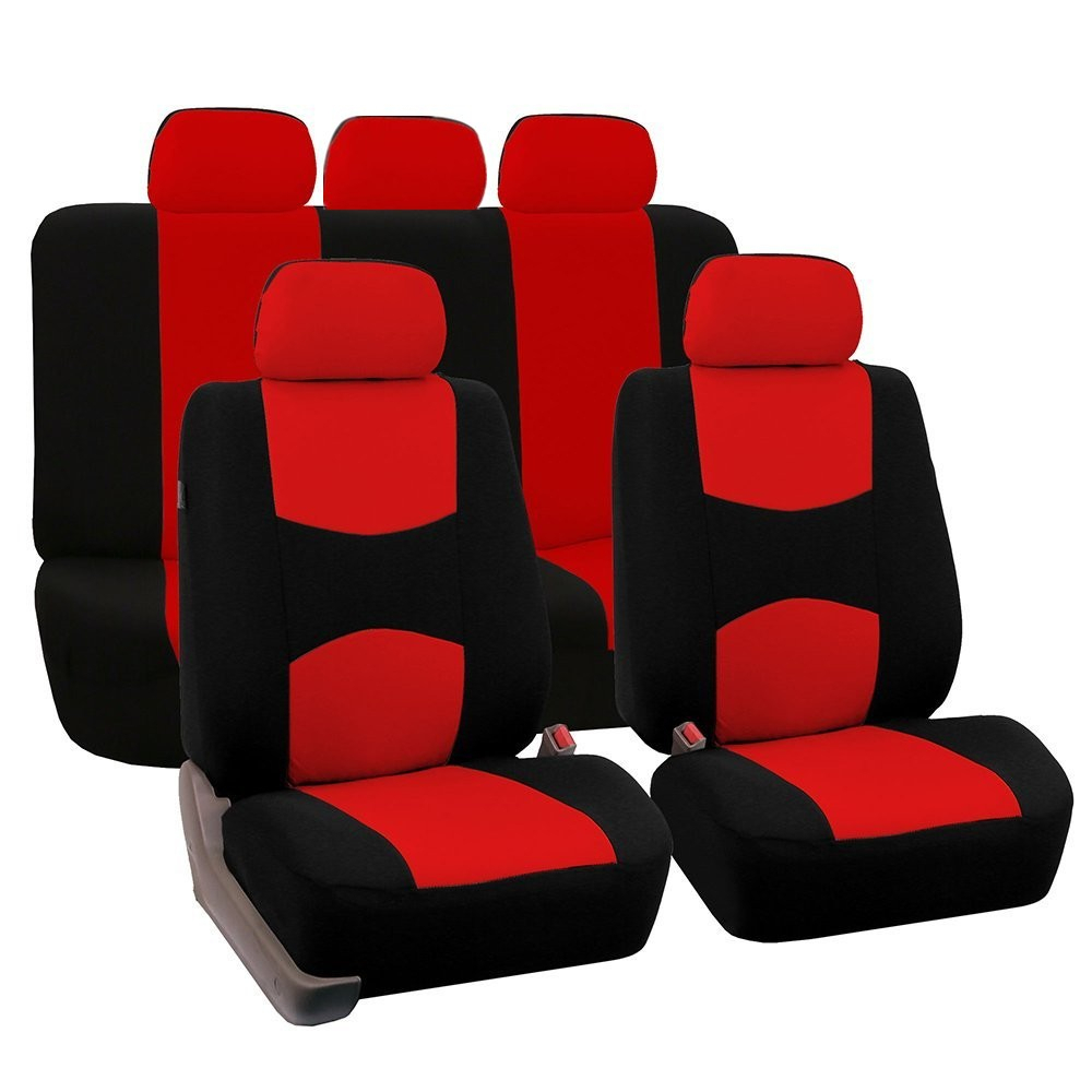Juego completo de fundas para autos funda asientos automovil de automóviles para fundas de protección de asientos fundas para asientos de vehículos Accesorios universales para automóviles de automóviles: red